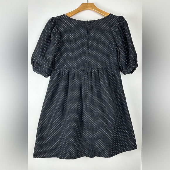 ModCloth babydoll Mini dress Size 4 black polkadot - Picture 5 of 10